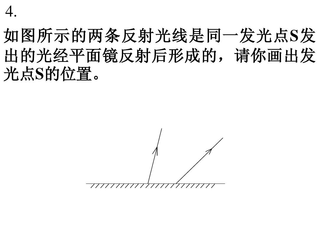 平面鏡成像原理作圖題_平面鏡成像作圖題_凸面鏡成像作圖