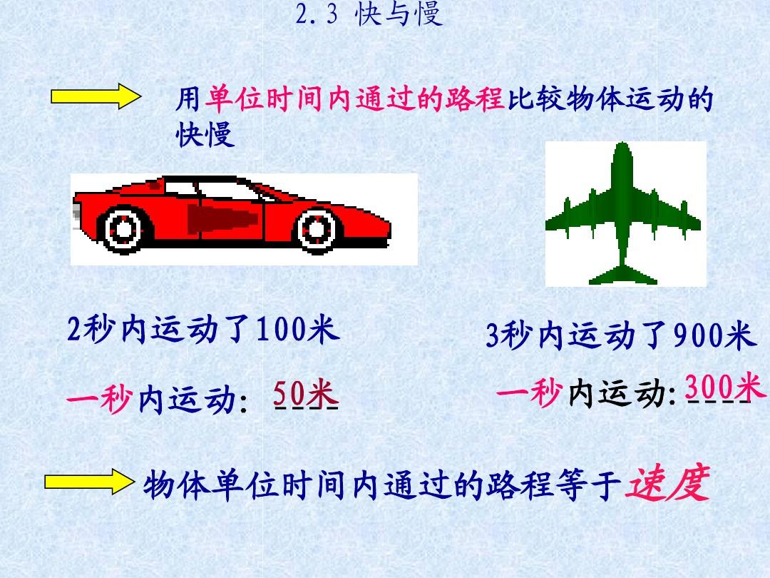 8年級物理八年級物理補(bǔ)充習(xí)題答案_運(yùn)動快慢ppt_八年級物理運(yùn)動的快慢筆記