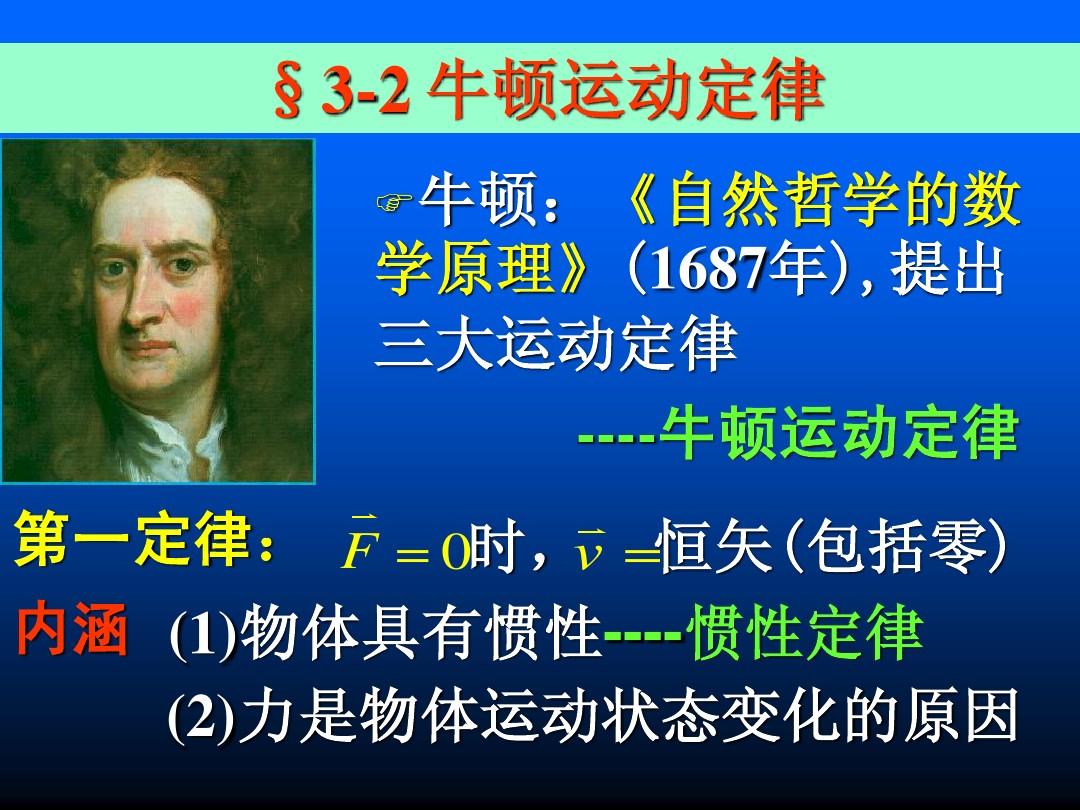 牛頓三定律內容及實驗_牛頓第一定律內容_牛頓第一定律內容總結