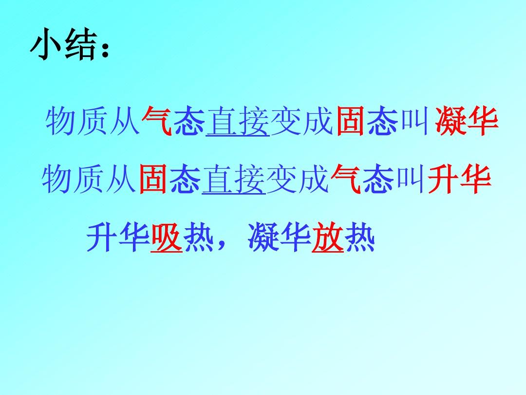 升華和凝華教學(xué)評價_升華和凝華教學(xué)評價_升華和凝華教學(xué)評價