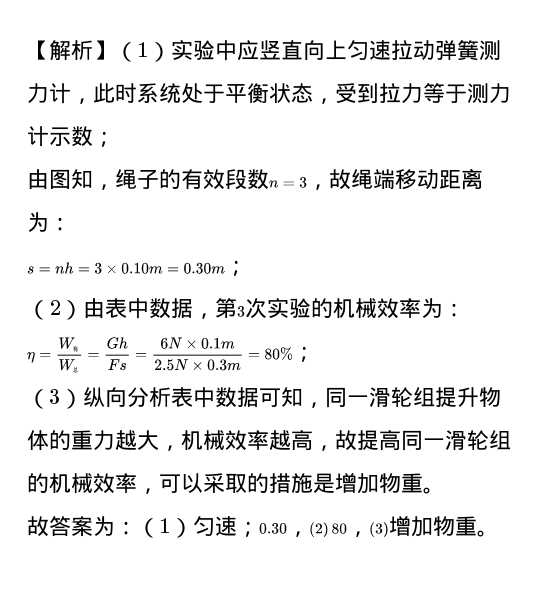 滑輪組機械效率研究實驗報告_滑輪組機械效率實驗_滑輪組機械效率試講