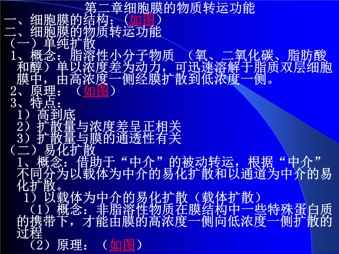 細胞膜通道蛋白及其功能_細胞膜通道_細胞膜的通道