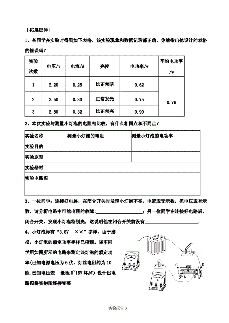 測(cè)小燈泡的電功率的實(shí)驗(yàn)圖_測(cè)燈泡功率的實(shí)驗(yàn)_測(cè)量燈泡電功率實(shí)驗(yàn)原理