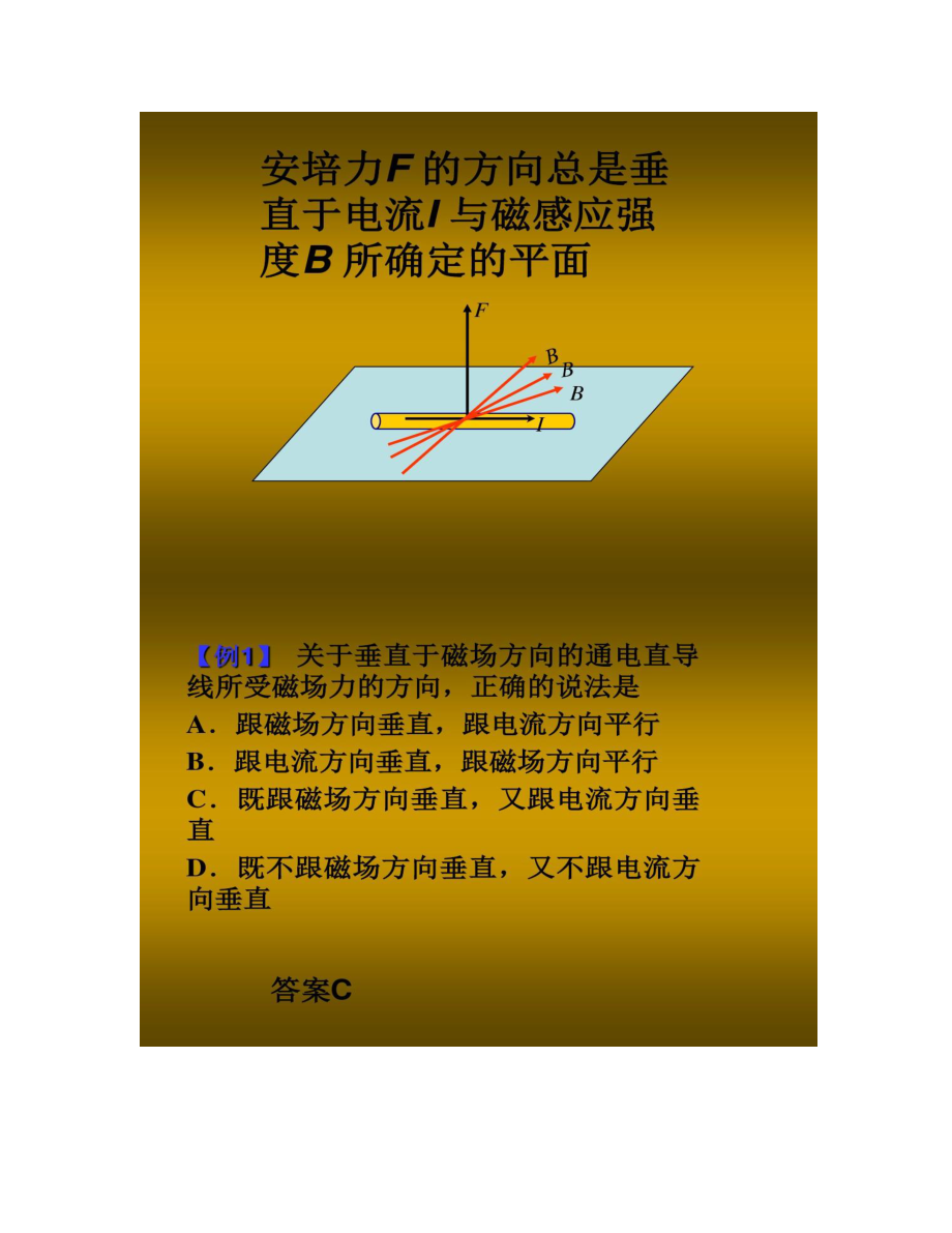 高中物理安培力