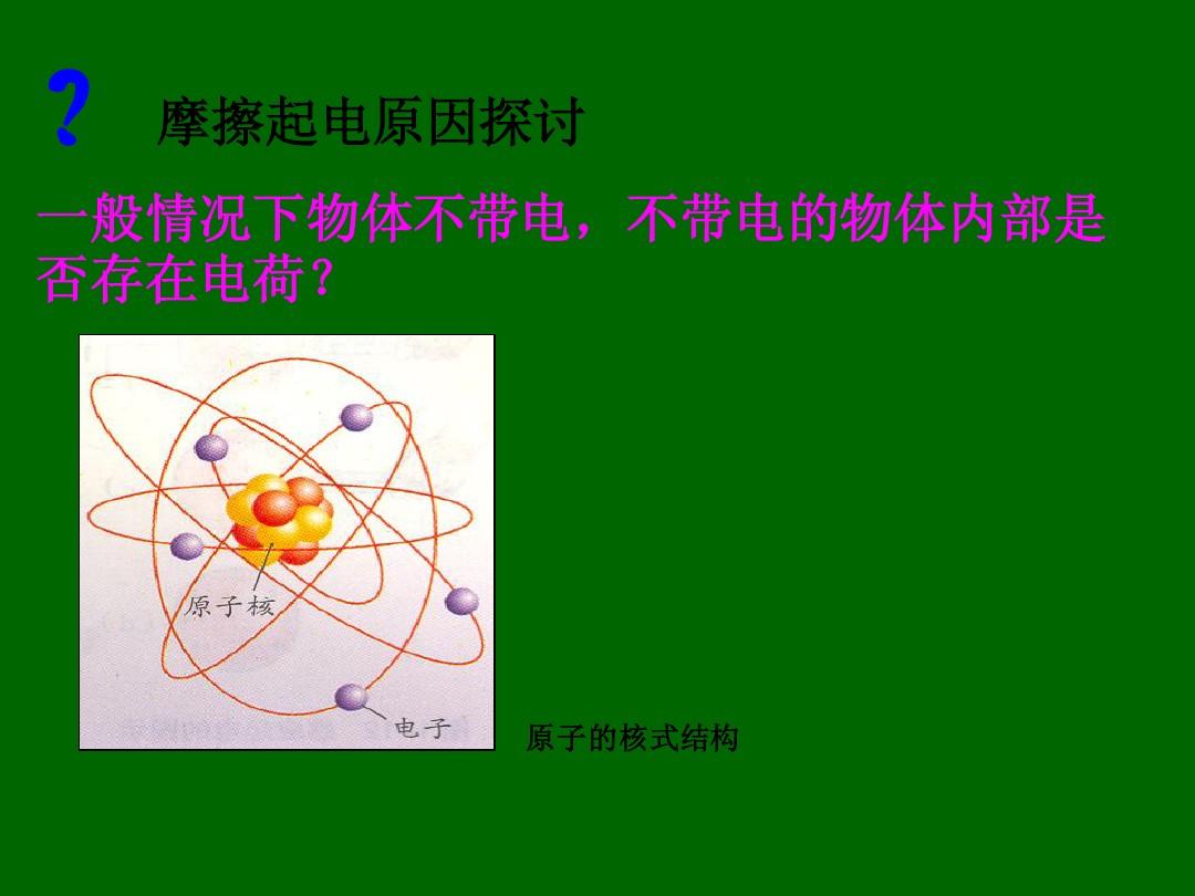 摩擦起電的實質