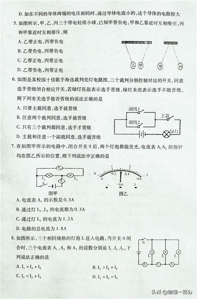 初中物理題庫(kù)
