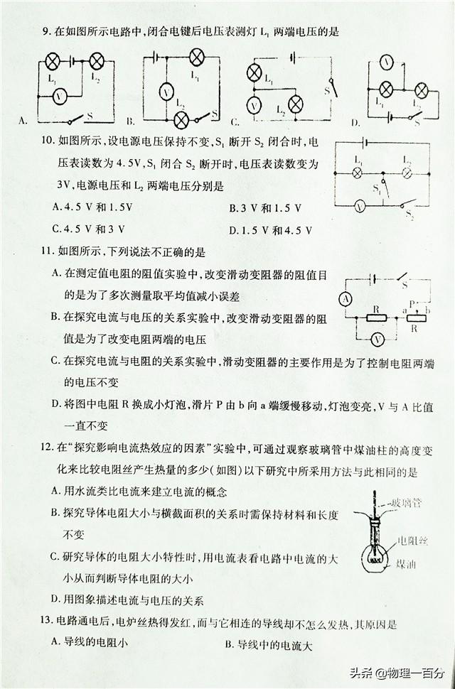 初中物理題庫(kù)