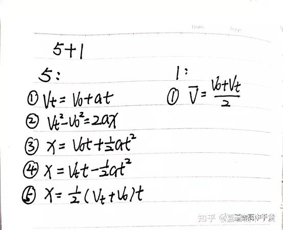 高中物理重要公式