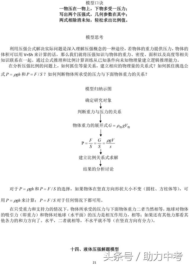 初中物理三模