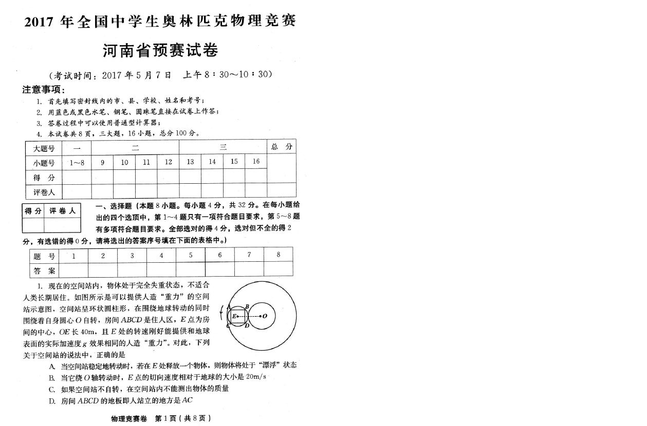 全國(guó)初中應(yīng)用物理競(jìng)賽輔導(dǎo)