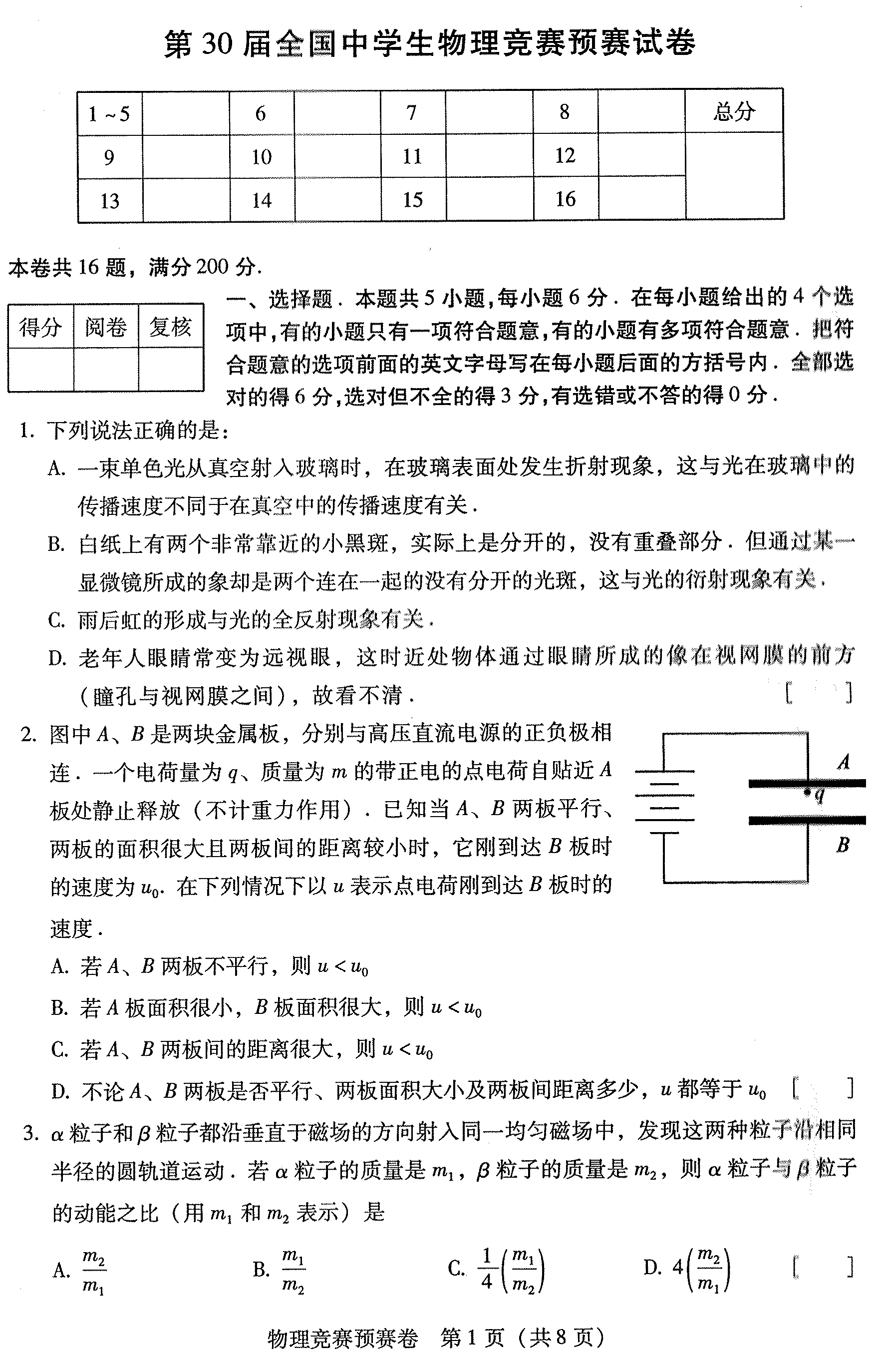 全國(guó)初中應(yīng)用物理競(jìng)賽輔導(dǎo)