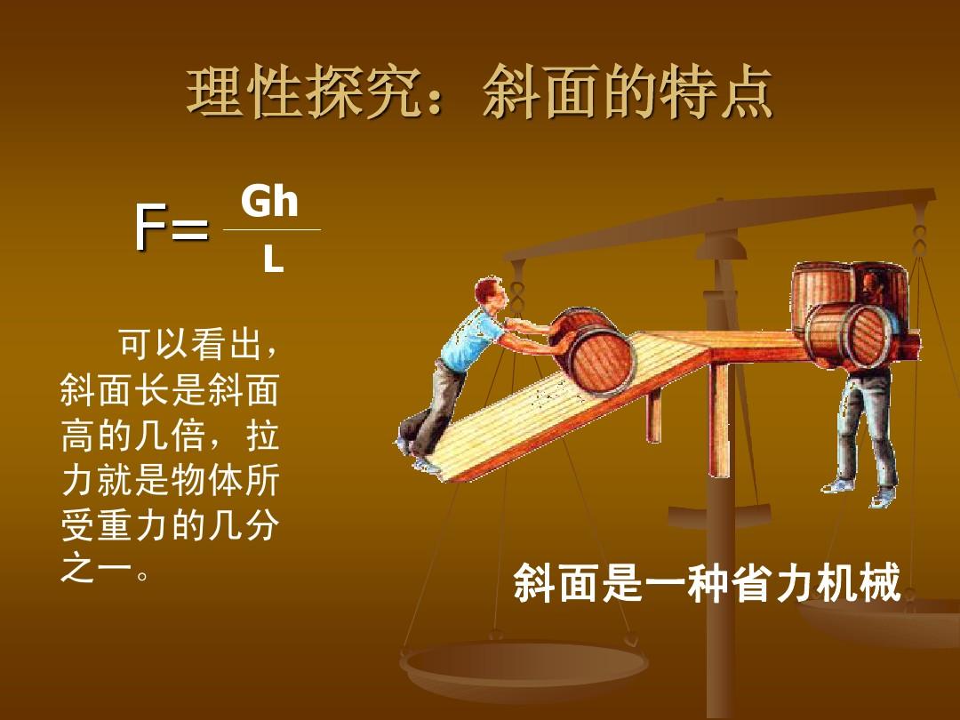斜面越高機械效率