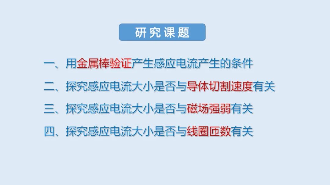 高中物理導線切割實驗視頻