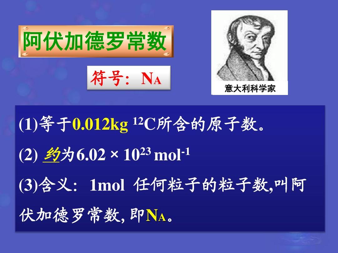 阿伏加德羅常數