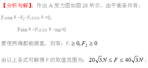 高中物理 受力平衡