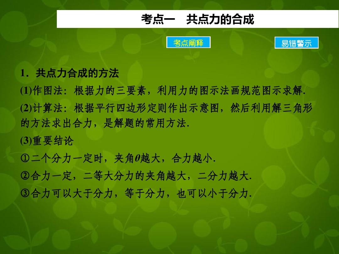 高中物理秒殺口訣