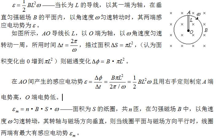 高中物理知識點：電磁感應