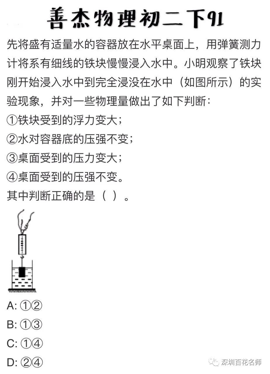 初中物理錯題