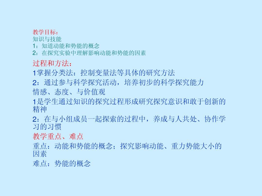 初中物理實驗類型