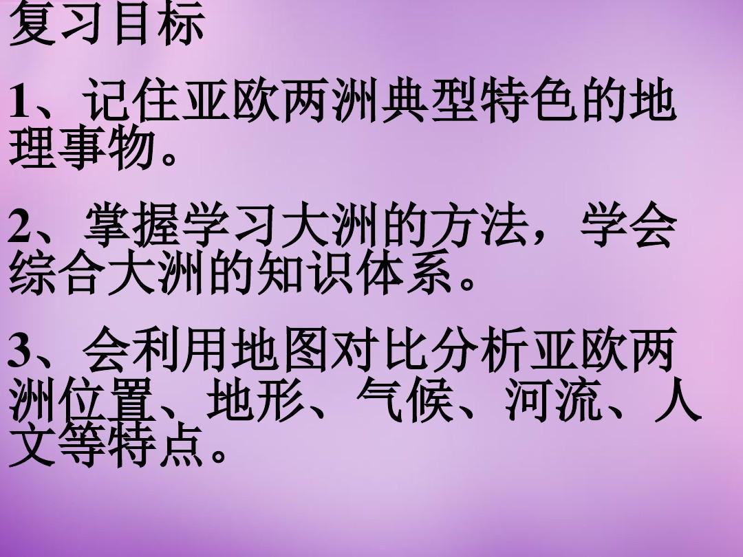 初中地理補習