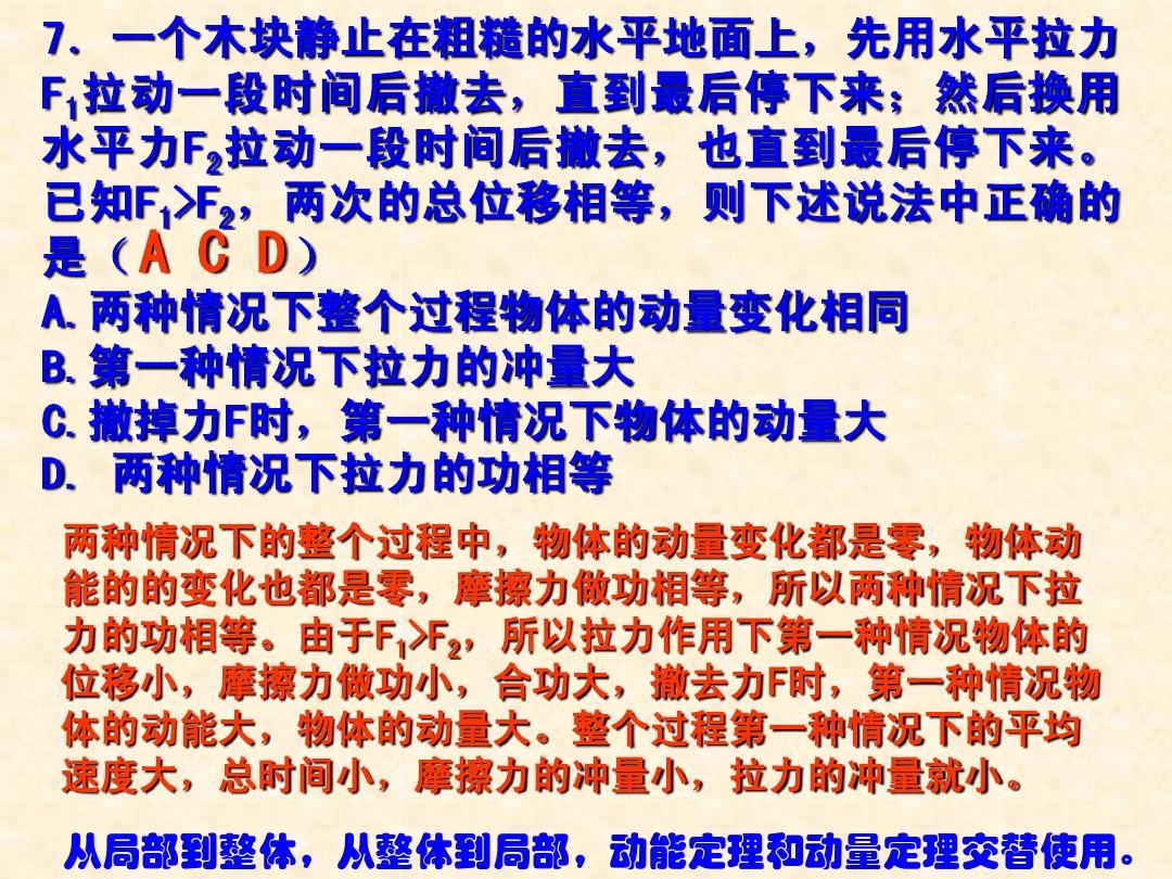 高中物理的動能問題有哪些