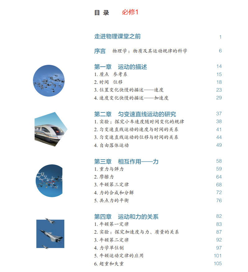 高中物理的公式和概念
