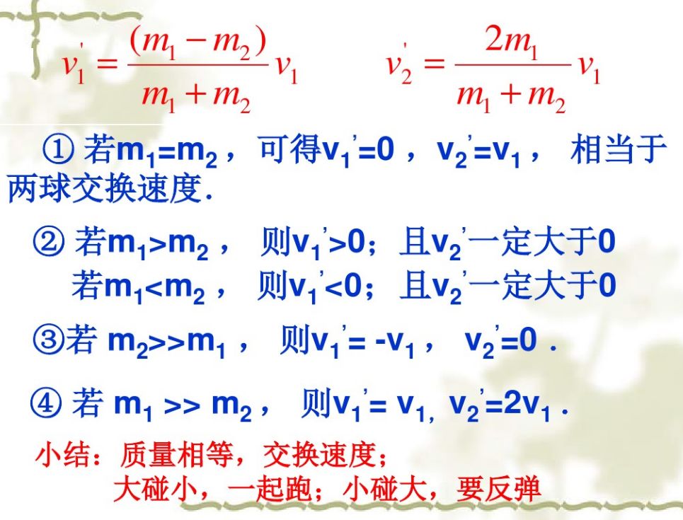 動量守恒定律的應用