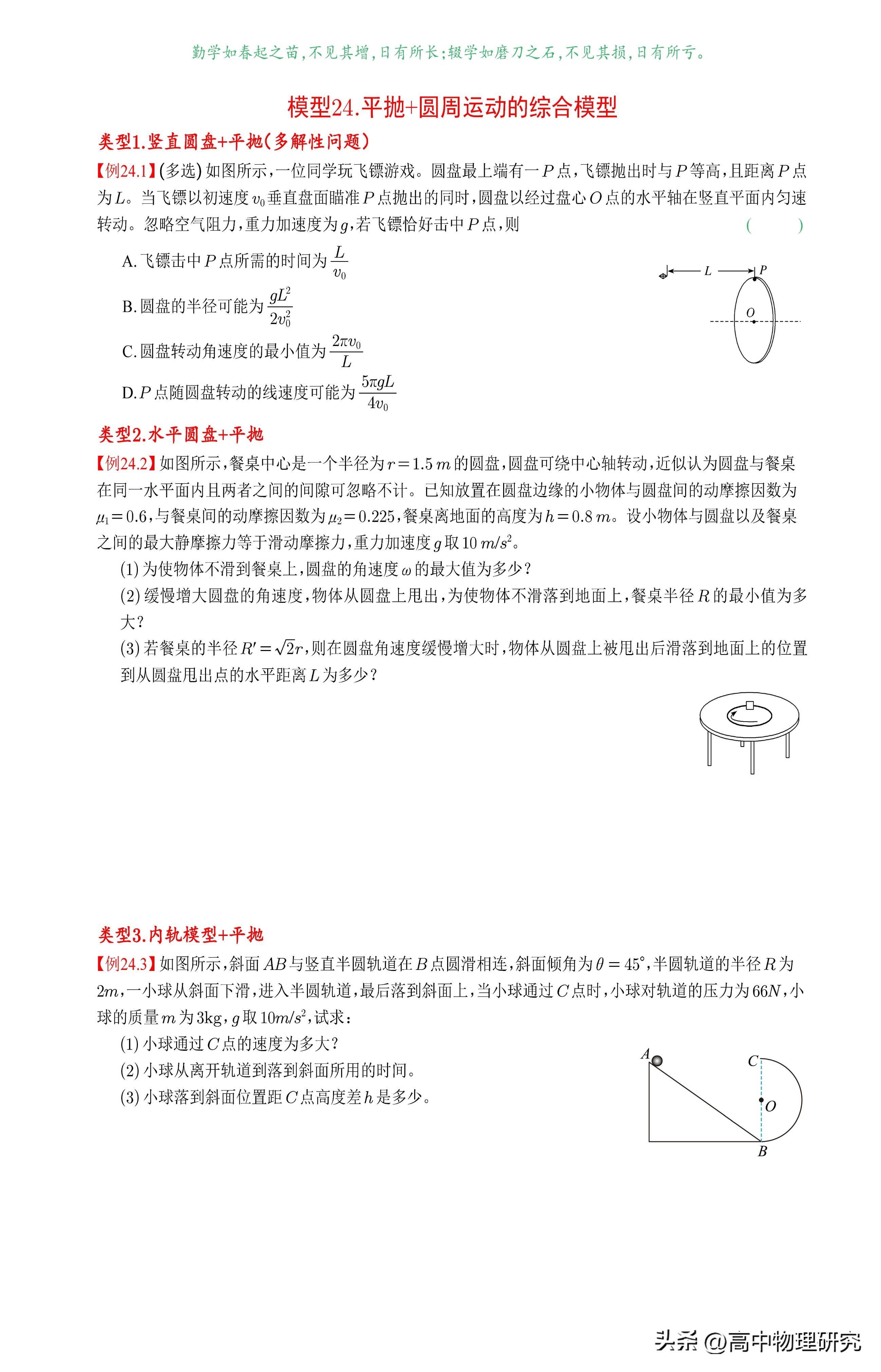 高中物理必修二知識總結(jié)