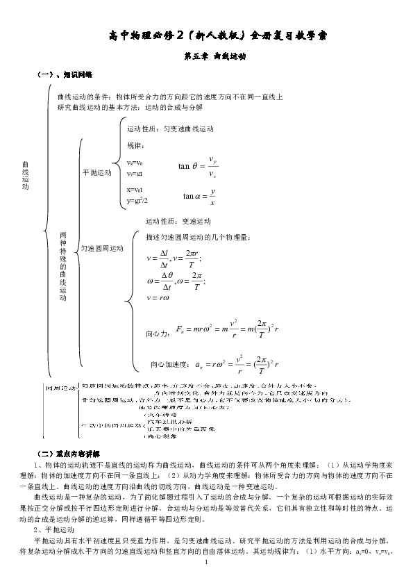 高一物理打點計時器知識點