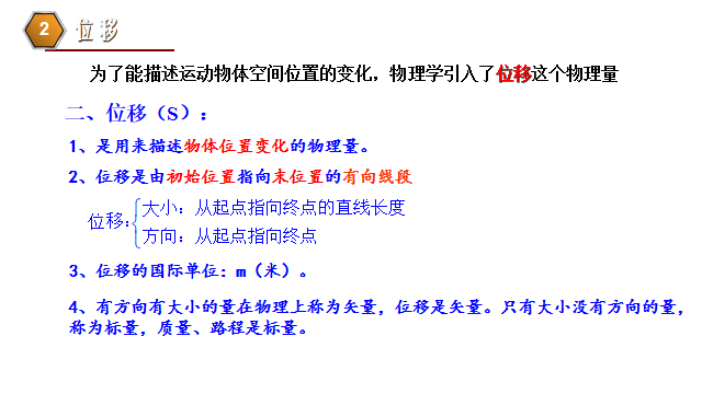 高中物理的位移和路程題
