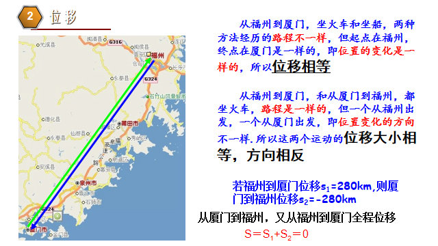 高中物理的位移和路程題