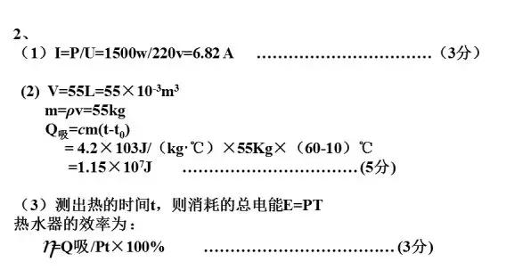 初中物理大
