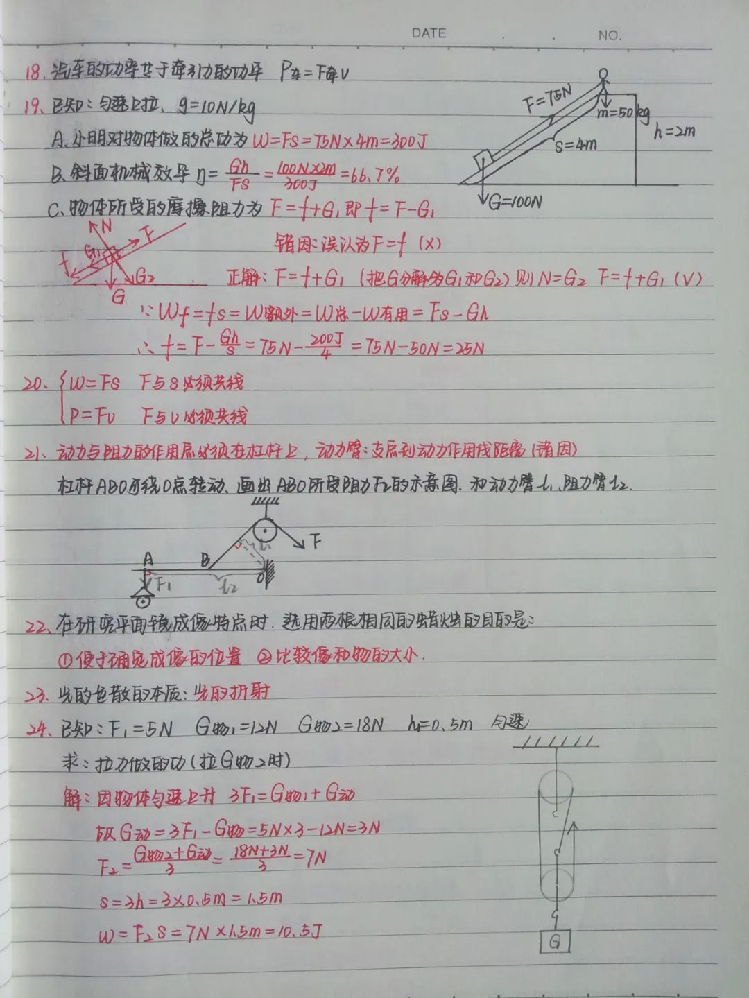 初中物理成像規律