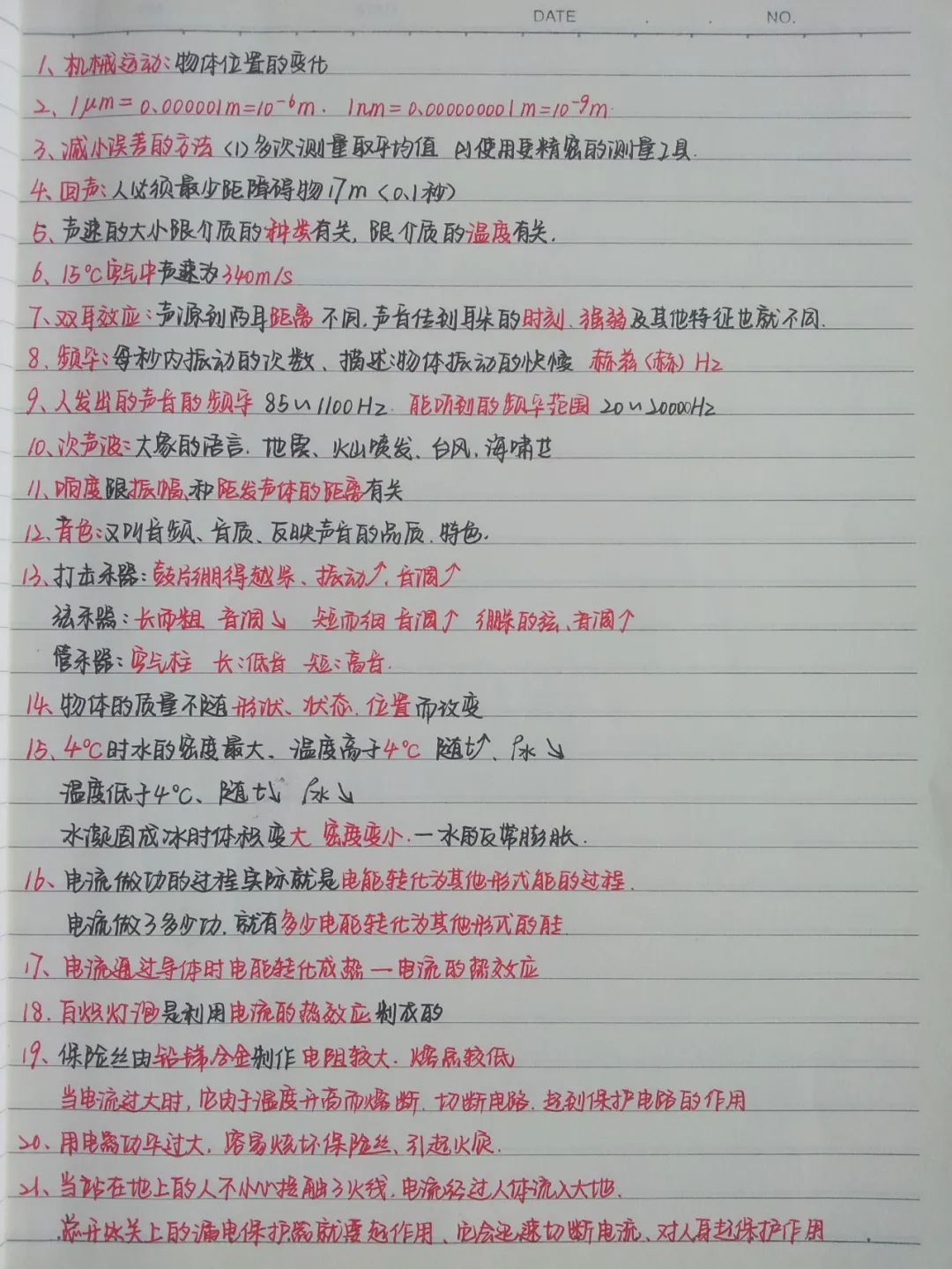初中物理成像規律