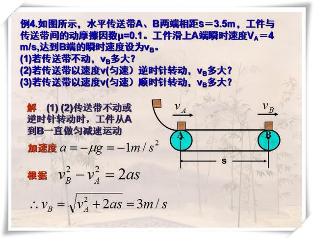 初中物理傳送帶問題