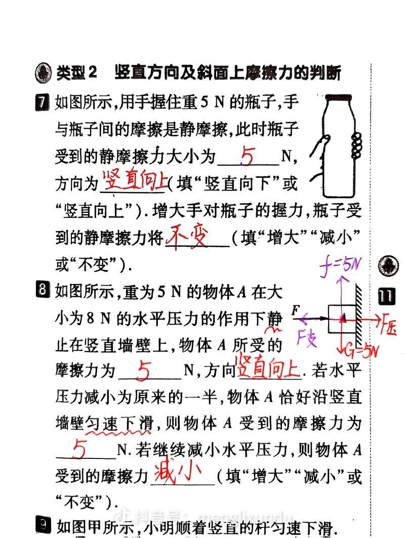 初中物理力學(xué)入門：掌握受力分析與摩擦力，輕松應(yīng)對考試難點(diǎn)