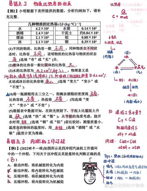 初三物理知識點總結：力學+熱學公式大全，勤能補拙是良訓